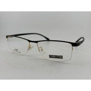 INCLINE - 2050 57-16-148 C4 Black & Gold Half Rim Eyeglass Frames
